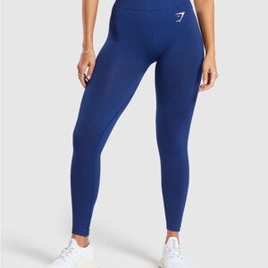 Gymshark Navy Vital Leggings (Stellar Blue Marl Color)